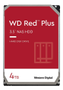 WESTERN DIGITAL 4TB RED PLUS 128MB CMR 3.5IN SATA 6GB/S INTELLIPOWERRPM INT