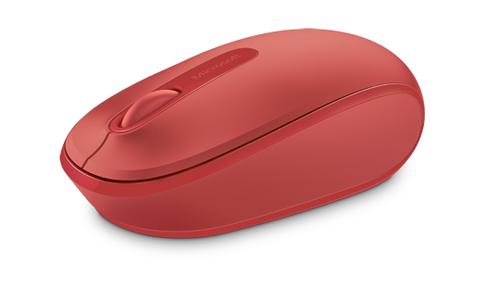 MICROSOFT MOBILE MOUSE 1850 FLAME RED WIRELESS USB-A NANO TRANSCEIVER WRLS (U7Z-00033)