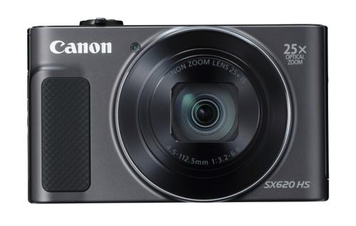 CANON Digital Camera PowerShot SX620 HS Black 20.2 megapixel 18x optical Zoom with Ultra-Wide Full HD Movies Wlan NFC (1072C002)