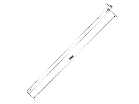 MULTIBRACKETS M Pro Series, Extension Pipe 3m Chrome (7350073733835)