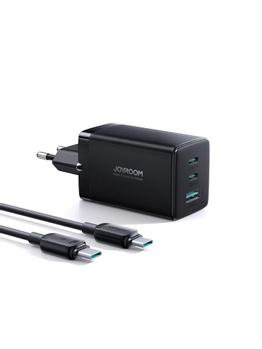 Joyroom Fast Charger, GaN Ultra, 65W, with USB-C Cable, 100W - Dark Gray (TC-G01)