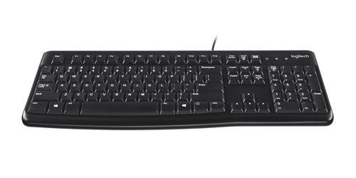 LOGITECH K120 Corded Keyboard black USB (ESP) MEDITER (920-002499)