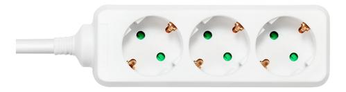 DELTACO outlet 3xCEE 7/3 1xCEE 7/7 1,5m white (GT-0303)