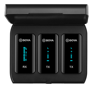 BOYA 2.4G Wireless Microphone with Charging Box 1+2 (BY-XM6-K2)