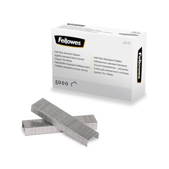 FELLOWES 26/6 Half Strip Staples (Pack 5000) 5117601 (5117601)