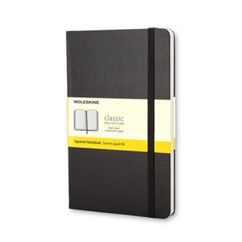 * Notesbog Moleskine Classic Pocket hard cover kvad. Sort (MM712)