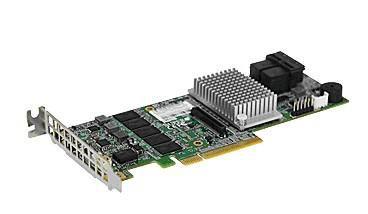 SUPERMICRO 8 internal ports, low-profile CATEGORY D (AOC-S3108L-H8IR-16DD)