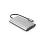 HYPER HyperDrive USB-C til dual HDMI Adapter+PD over USB (grå) For Macbook Air/Pro, HDMI 4K 30hz, HDMI 4K 60hz, USB-C