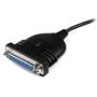 STARTECH "1,8m USB to DB25 Parallel Printer Adapter Cable - M/F" (ICUSB1284D25 $DEL)