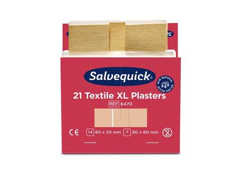 SALVEQUICK Plaster SALVEQUICK tekstil XL refill(21) (1009470*6)