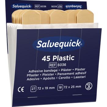 CEDEROTHS Muovilaastari Salvequick 6x45kpl/ pak,  täyttöpakkaus (6036)