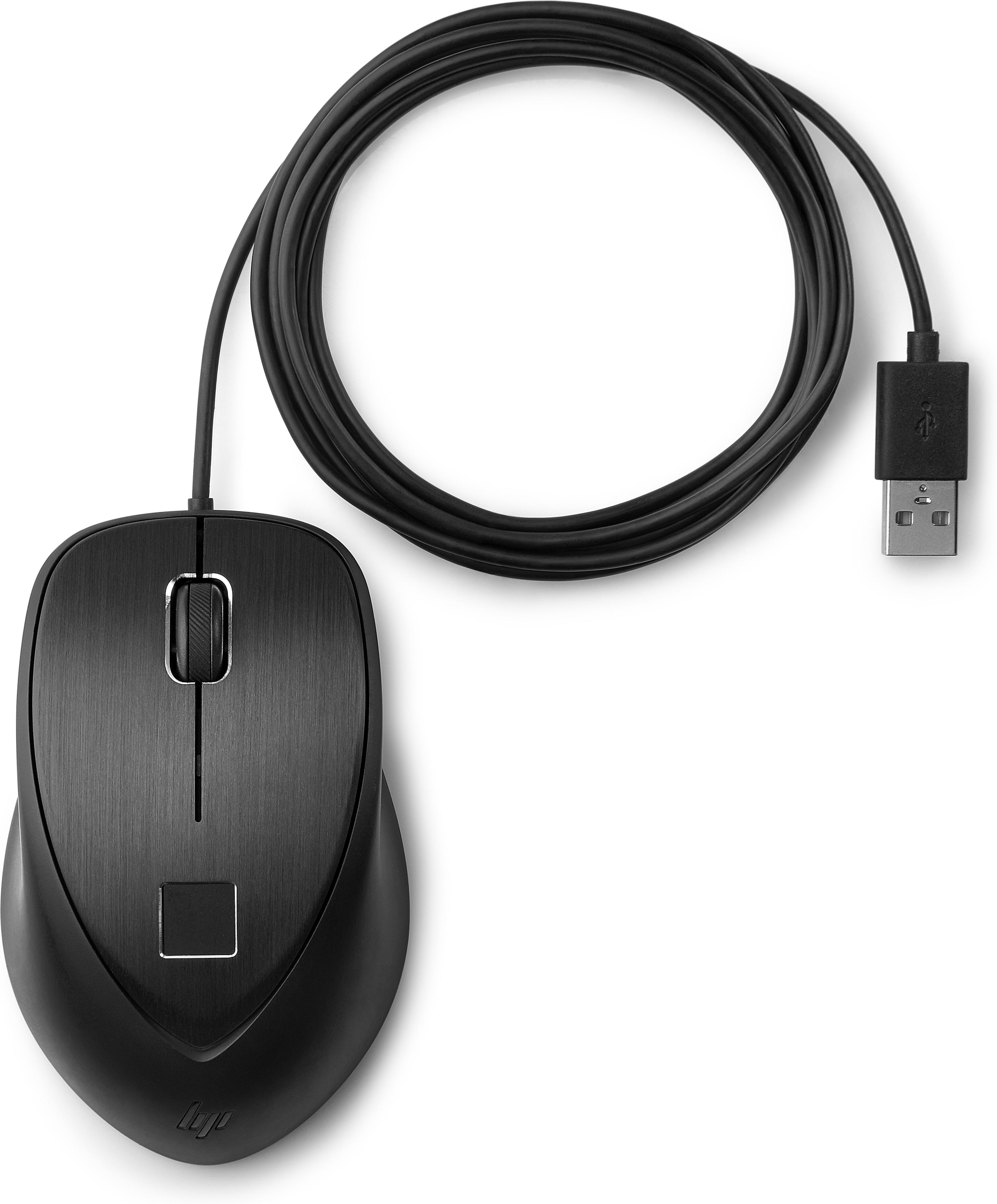 Fingerprint - Mus - laser - 3 knapper - kablet - USB - for EliteBook 830 G6  ZBook 15u G6, 17 G6, Create G7  ZBook Fury 15 G7, 17 G7