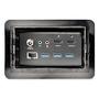 STARTECH StarTech.com Conference Room Docking Station, Universal Laptop Dock, 4K HDMI, 60W Power Delivery, USB Hub, GbE, Audio, In-Table Connectivity Box For Huddle/ Boardroom Collaboration Space - For Teams &  (KITBZDOCK)
