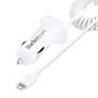 STARTECH LIGHTNING CAR CHARGER - WITH 1M COILED CABLE CAR IPHONE CHARGER CHAR