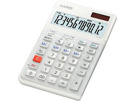 CASIO Calculator Desktop Basic White (JE-12E-WE)