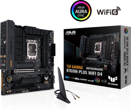 ASUS TUF GAMING B760M-PLUS WIFI D4 (mATX, B760, LGA 1700, DDR4) (90MB1DG0-M0EAY0)