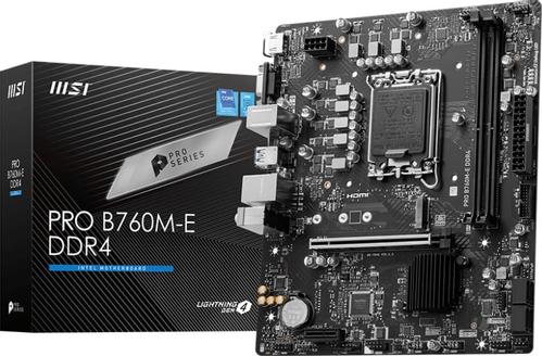 MSI PRO B760M-E DDR4 -mATX-emolevy (PRO B760M-E DDR4)