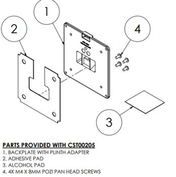 ENS Universal Backplate for (CST00205)