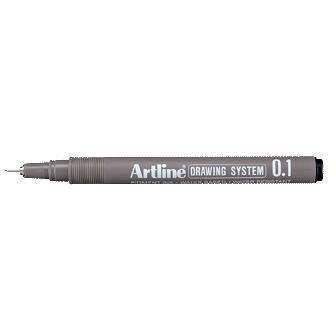 ARTLINE Tegnepen Artline Drawingpen 0,1 mm sort (3123101*12)