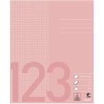 Skolehæfter kvad. 5x5 gl.rosa 170x210mm. 32 sider (20)