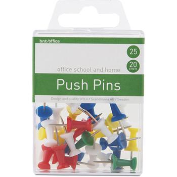 BNT Push Pins assorterede farver 25stk (745500)