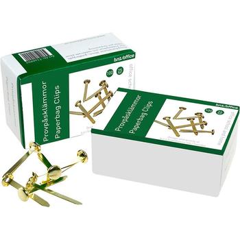 BNT Paperbinders 25mm guldfarvet 100stk/ pak (T140901)