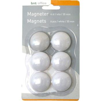 BNT Magneter 30 mm hvid (6) (884607)