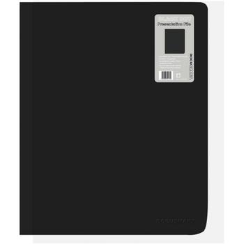 BNT Demomappe PP bnt A4 sort m/10 lommer+forsidelomme (213010)