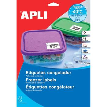 APLI Fryseetiketter Hvid 210x148mm (15071)