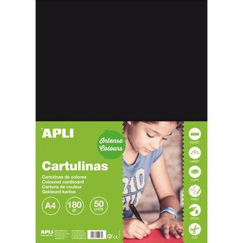 APLI Karton A4 sort 170 gr (14253)