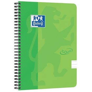OXFORD Touch notebook A5+ ruled 70 sheets 90g green (400118803*5)