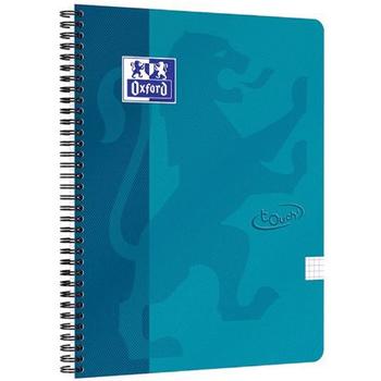 OXFORD Touch notesbog A4 kvadreret 70 ark 90g turkis (400103996*5)