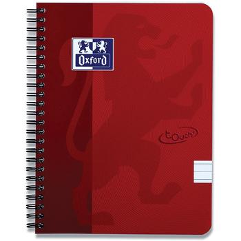 OXFORD Blok A5+ Oxford Touch rød 140 sider 90 g linj. (400103999*5)