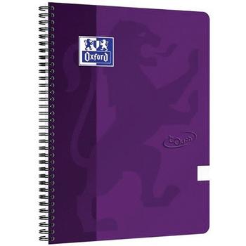 OXFORD Blok A4+ Oxford Touch lilla 140 sider 90 g ulin. (400103997*5)