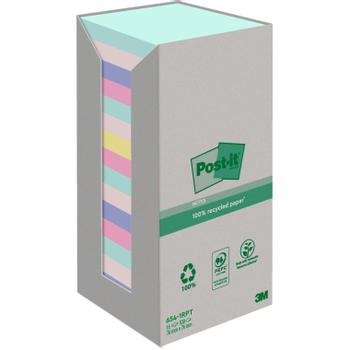 POST-IT 654-1RPT notes 76x76mm flerfarvet (7100259226)