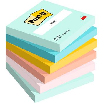 POST-IT Post it Beachside Colours 76x76mm 100 Sheets (Pack 6) 7100259201 (7100259201)