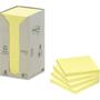 POST-IT Note POST-IT Recycled gul 76x76mm 16/pk