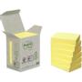 POST-IT Notes POST-IT 100% recy 38x51mm gul 6/FP