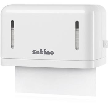 Satino Mini håndklædeark-dispenser hvid (331470)