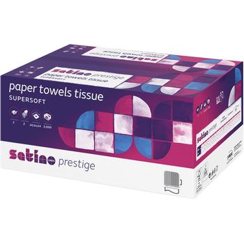 Satino Håndklædeark 2-lags z/3 fold Krt 3000 ark (15x200) 20,6x24 (275260)