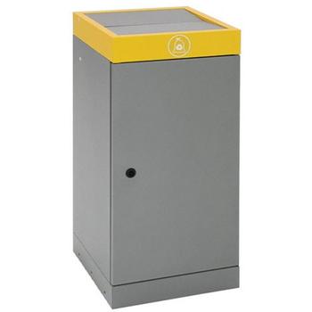 * Sorteringsboks Grå/Gul 380x400x850mm 70l (STU-607-070-0-2-103)
