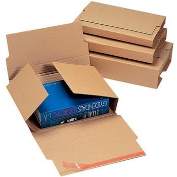 * Krydspack bogemballage Brun/Hvid A4 325x250x13-76mm (MW62*1200)
