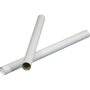 WhiteLabel Paprør Ø80mm 745mm uden låg hvid