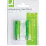 QConnect genopladelig batteri Pk/2 stk AA 2600mAh