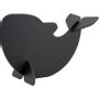 SECURIT kridttavle 3D hval Sort 25x15x1,5cm