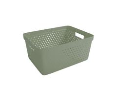 NORDISKA PLAST Oppbevaringskurv Star 13L khaki grønn