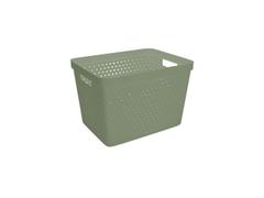 NORDISKA PLAST Oppbevaringskurv Star 19L khaki grønn