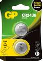 GP Lithium Cell Battery CR2430, 3V, Safety Seal, 2-pack