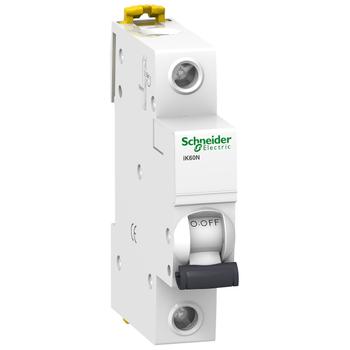 SCHNEIDER ELECTRIC ACTI9 IK60N JOHDONSUOJAKATKAISIJA 1-NAPAINEN C-KÄYRÄ 10A 6KA/60898 (A9K24110)