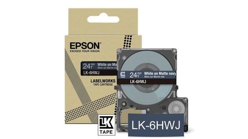 EPSON Matte Navy/ White 24mm LK-6HWJ (C53S672086)
